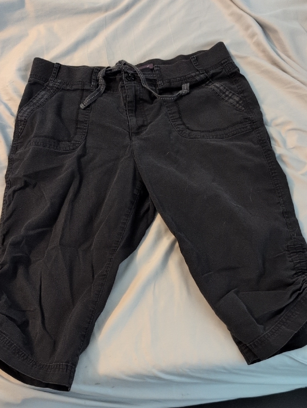 Gloria Vanderbilt Black Casual Drawstring Pants